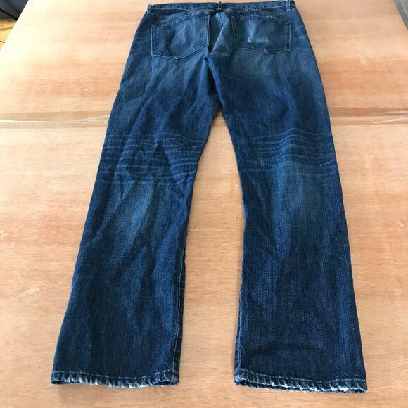 3x1 NYC Jeans Men 32x37 Blue Mid Rise Distressed Button Fly Medium Wash Stretch - Picture 2 of 12